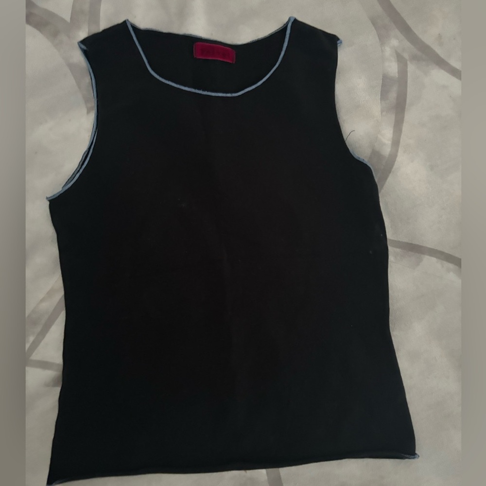 Velvet adorable sleeveless top. Cotton and Lycra